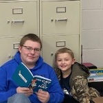 All school read with the Braidan and Easton