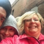 Chrisean, Colt, and Mrs. Carter take a selfie while waiting in line